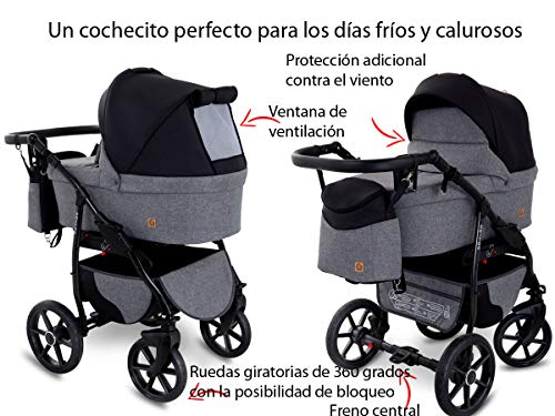 Boston Cochecito de Bebe 3in1 Combi Carrito SILLA de COCHE by GaGaDumi (B2 City Life)