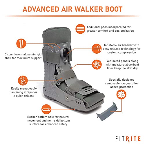 Bota Walker para Recuperación Fracturas Protección Curación Después de Lesiones Tobillo Pie Lesión Tendón Aquiles Esguinces Hinchazón Post-cirugía Curación Pie Roto Dedo Pie Roto,Middl