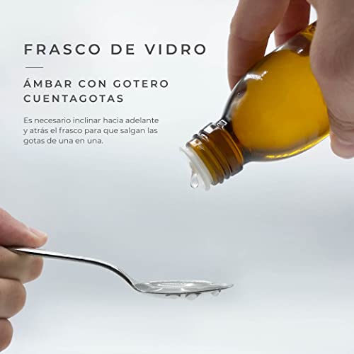 Botellas de vidrio para laboratorio de 125ml / Pack de 15 botes de farmacia en cristal ambar oscuro con tapon gotero frascos con precinto de seguridad