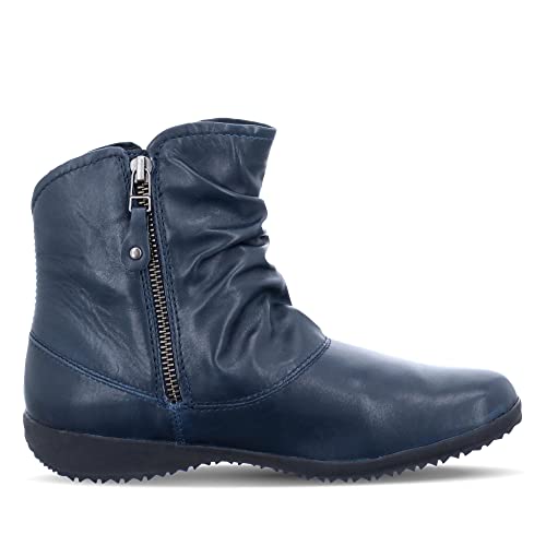 Botines De Cuero Josef Seibel Naly 24 Womens Acanaladas 38 EU Ocean
