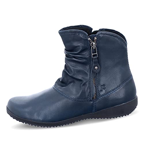 Botines De Cuero Josef Seibel Naly 24 Womens Acanaladas 38 EU Ocean