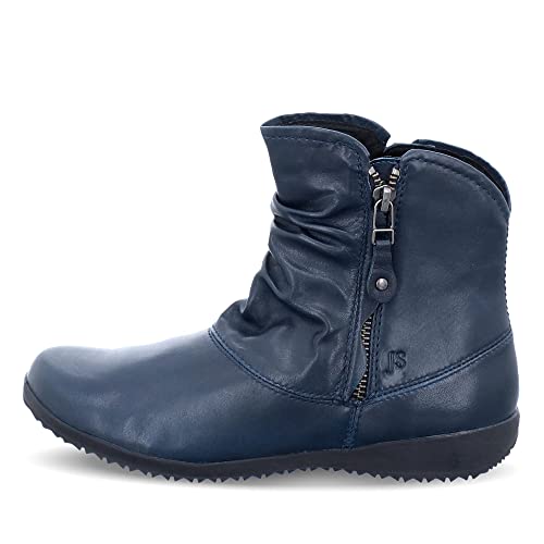 Botines De Cuero Josef Seibel Naly 24 Womens Acanaladas 38 EU Ocean