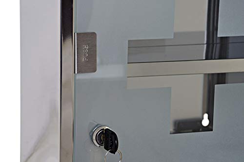 Botiquín Baño Armario de Medicina Primeros Auxilios Acero Inoxidable (Metal/Espejo, 30 x 30 x 12 cm)