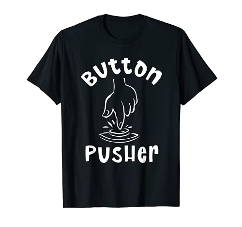 Botón pulsador - dedo en el botton Camiseta