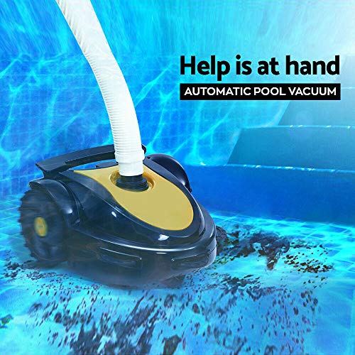 BOUDECH Robot limpiador de piscina automático ultra silencioso con sistema hidráulico ideal para piscinas enterradas y elevadas hasta 3 m