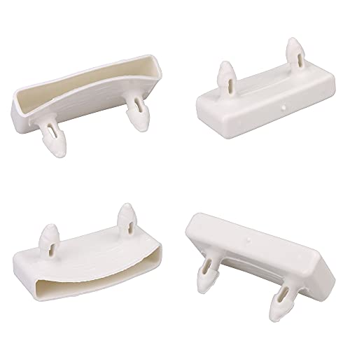 BQLZR Juego de 30 fundas de plástico para somier de cama de madera, color blanco