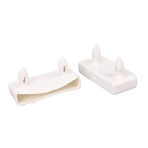 BQLZR Juego de 30 fundas de plástico para somier de cama de madera, color blanco