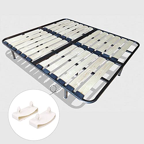 BQLZR Juego de 30 fundas de plástico para somier de cama de madera, color blanco