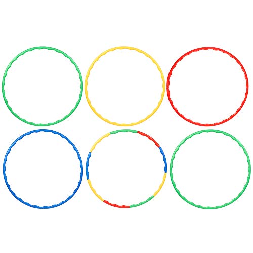 Bramble 6 Aros Hula Hoop para Niños y Adultos (80cm) - Ajustable y Desmontable