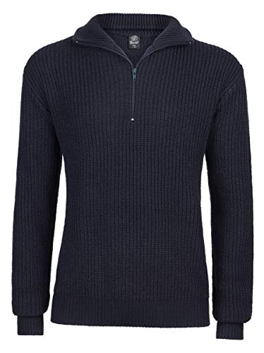Brandit Jersey Marinero Troyer Suéter, Navy, XL para Hombre