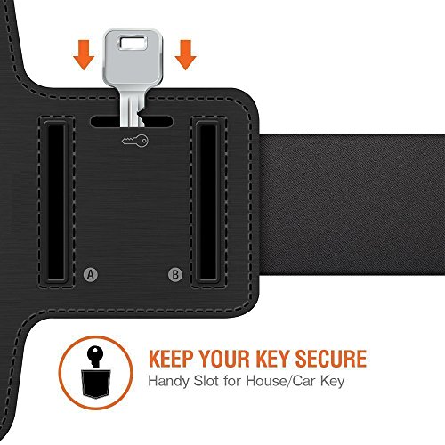 Brazalete deportivo de Haodou, para el gimnasio, correr, ciclismo, senderismo o montar a caballo; bolsa para iPhone 7 Plus de 5,5 pulgadas, iPhone 6 Plus, Samsung, Sony, HTC, Huawei y LG