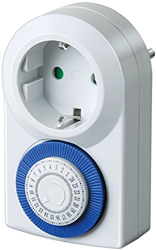 Brennenstuhl Temporizador MMZ 20 Enchufe programable mecánico (Temporizador Diario, Enchufe con protección de Contacto) Blanco (1506160)