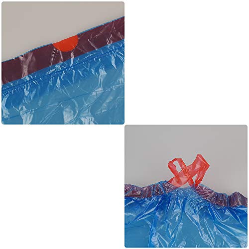 Bringer Bolsas de basura azules con cordón de 5 L, 200 bolsas