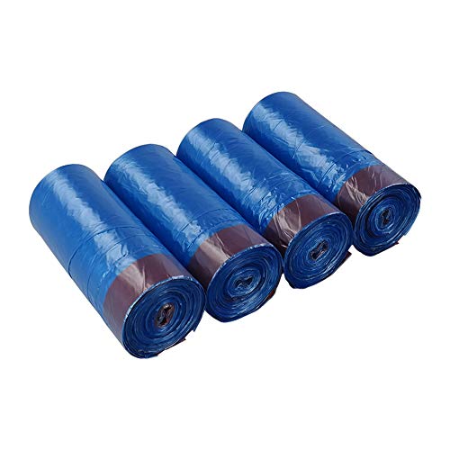 Bringer Bolsas de basura azules con cordón de 5 L, 200 bolsas