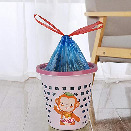 Bringer Bolsas de basura azules con cordón de 5 L, 200 bolsas