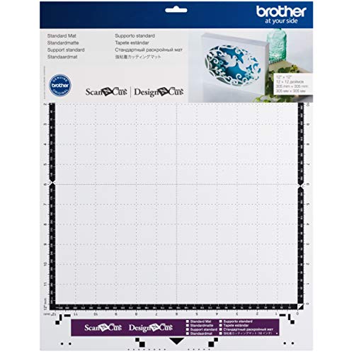 Brother - Alfombrilla Adhesiva de Baja adherencia, 30,5 x 30,5 cm