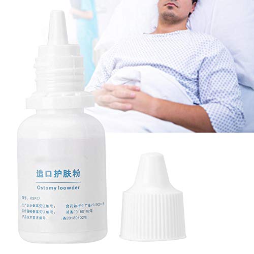 Brrnoo Polvo de colostomía, Polvo de ostomía de 25 g con diseños de Boquilla, Utilizado para el Cuidado de la Piel Alrededor del estoma