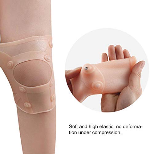 Brrnoo Rodillera, Soporte de Masaje Protector de Rodilla con imán Soporte de Rodillera para Hombres, Mujeres, Interiores y Exteriores
