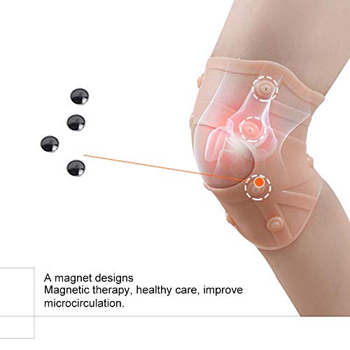 Brrnoo Rodillera, Soporte de Masaje Protector de Rodilla con imán Soporte de Rodillera para Hombres, Mujeres, Interiores y Exteriores