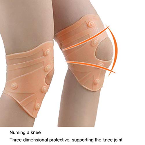 Brrnoo Rodillera, Soporte de Masaje Protector de Rodilla con imán Soporte de Rodillera para Hombres, Mujeres, Interiores y Exteriores