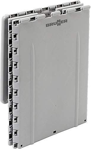 Brunner FRA430092 - Papelera de Plástico con Estructura Plegable, Gris