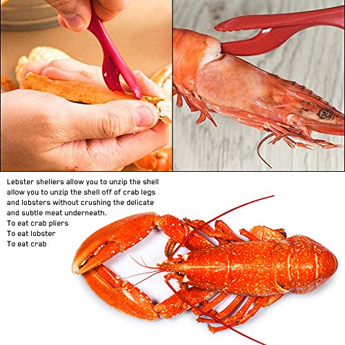 Brynnl Juego de 20 herramientas para mariscos, langosta, cangrejo, pinzas para langosta, que incluyen tijeras, pinzas para cangrejo, tenedores para pelar langosta, tenedores y martillo para 4 personas