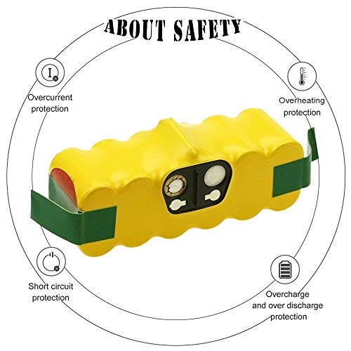 Bsioff 14.4v 4500mAh ni-mh aspiradoras de repuesto Batería Roomba compatibile con iRobot Roomba 500 600 700 800