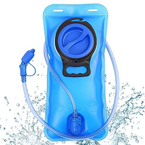 Bubuxy Vejiga de hidratación, 2 litros actualizada a prueba de fugas, depósito de agua para exteriores, senderismo, camping, correr, ciclismo