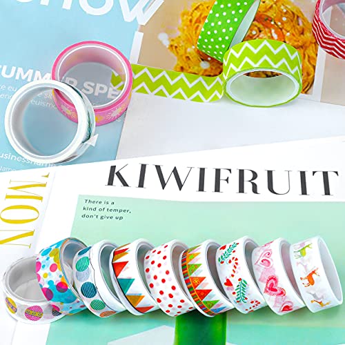 Buluri 50 Rollos de Cinta Adhesiava Washi Cinta Adhesiva Decorativa para Scrapbooking DIY Manualidades
