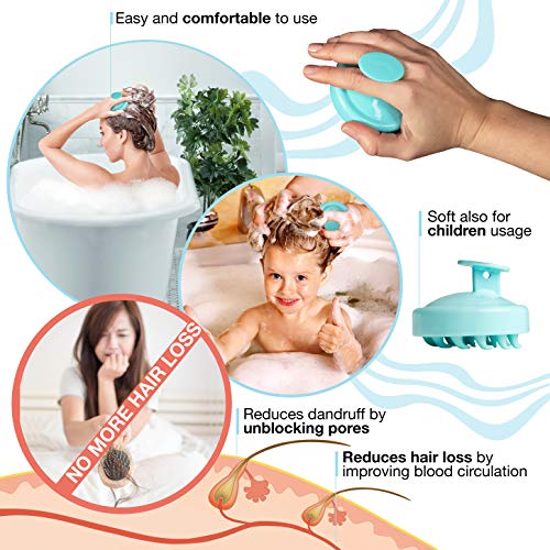 BUONSON Almohada de baño 4D con cepillo de masaje reposacabezas con 7 ventosas antideslizantes cojín ergonómico de lujo para cabeza cuello hombros accesorio para todas las bañeras