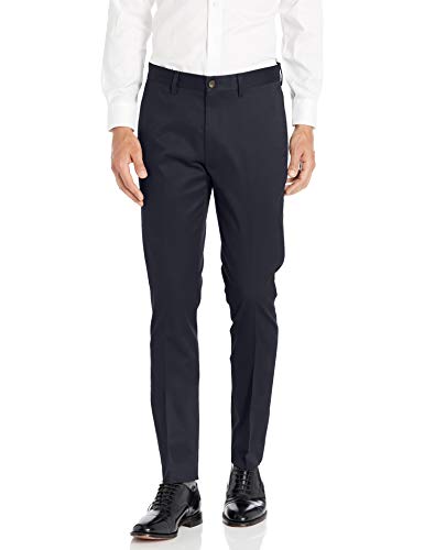 Buttoned Down Skinny Fit Non-Iron Dress Chino Pant Pants, Marino, 28W x 30L