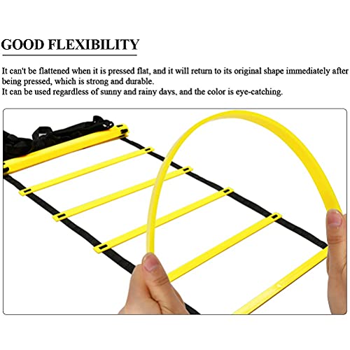 BUYGOO Escalera de Velocidad Escalera de Agilidad 6m para Fútbol Baloncesto Tenis Fitness Entrenamiento