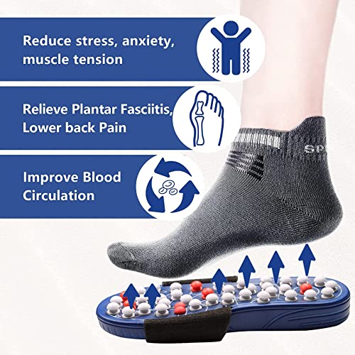 BYRIVER Estimulación Masaje Zapatillas Sandalias Zapatos, Masajeador de pies, Alivio de la neuropatía, artritis, fascitis plantar, dolor, Regalo de salud para mamá papá (05S)