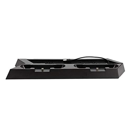 C-FUNN Dual Ventilador De Enfriamiento Vertical Soporte Estación De Carga del Controlador del Juego Cargador para Sony Playstation 4 Ps4 Gamepad