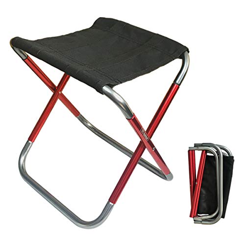 C Hello Cloud Taburete plegable para camping mini exterior plegable asiento portátil, ligero, pesca, viajes, senderismo, jardín, con bolsa de transporte, en 3 tamaños (mediano)