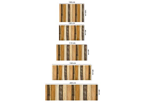 Cabecero Cama PVC Textura Antiguo Recto Vertical Madera Multicolor 150x60cm | Disponible en Varias Medidas | Cabecero Ligero, Elegante, Resistente y Económico