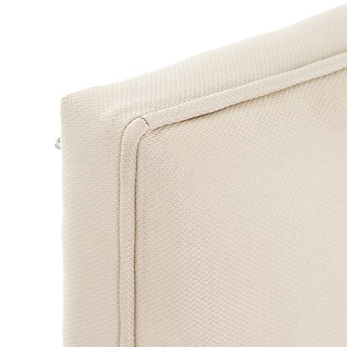 Cabecero capitoné de Lino Blanco Roto para Cama de 180 cm - LOLAhome