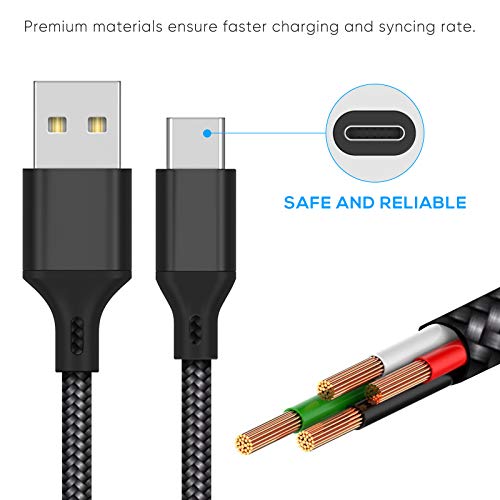 Cable de carga para Xbox Series X/Series S, cable de carga rápida USB tipo C, cable de carga rápida, con controladores Sony PS5 de doble sentido, Switch Lite/Switch- 16 pies
