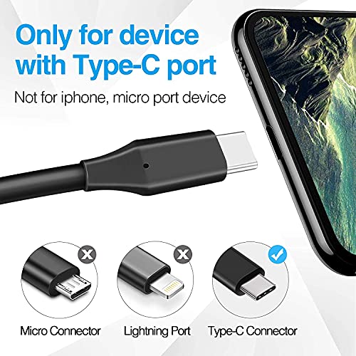 Cable de Carga PS5 Cable USB C de 3 m de Largo, Paquete de 2, Carga Rápida de 10 Pies, Compatible con Controlador PS5, Xbox Series X/S, Switch Pro, Otras Marcas de PS5, Dispositivo de Puerto Tipo C