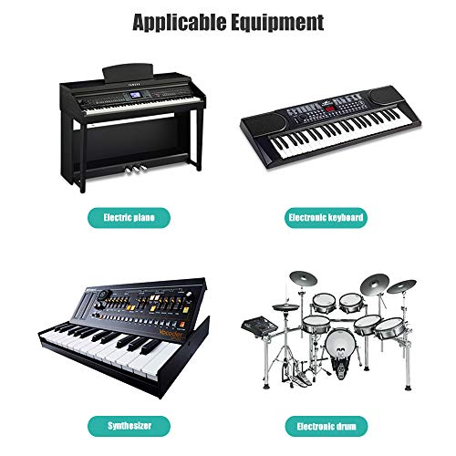 Cable USB B MIDI para Instrumentos 2M, Cable USB A a USB B Compatible Con Piano, Controlador Midi,Teclado Midi, Grabación Interfaz de Audio, Micrófono USB