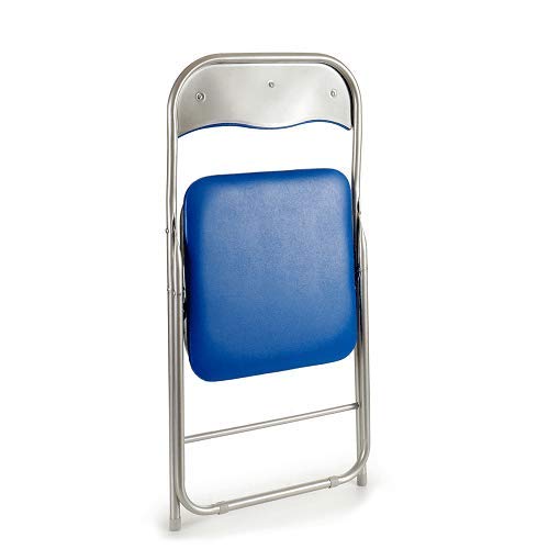 CABLEPELADO Silla Plegable Metalica (Azul)