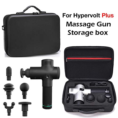 Caja de almacenamiento para masajeador Hypervolt Plus, impermeable, resistente a los arañazos, a prueba de golpes, portátil, funda de transporte para pistola de masaje Hypervolt