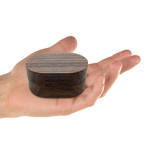 Caja de Madera para Anillo, Joyero Caja de Anillo con Soporte Para Anillo y Cojín Para Compromiso de Propuesta de Boda