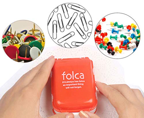 Caja De Píldoras,Saijer Pastillero Pequeño con 8 Compartimentos Caja De Pastillas Portátil Ideal Para Viajar Azul Blanco Naranja 6 PCS Organizador de Pastillas