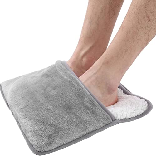 Calentador de pies USB de invierno Calentador incorporado Calentamiento rápido Inicio seguro Pie caliente para espalda y alivio de calambres Masajeador lavable