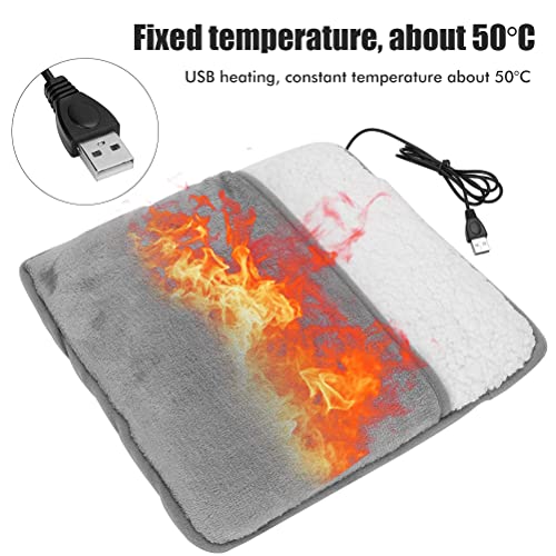 Calentador de pies USB de invierno Calentador incorporado Calentamiento rápido Inicio seguro Pie caliente para espalda y alivio de calambres Masajeador lavable