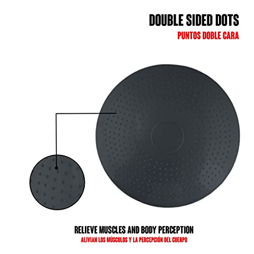 Calma Dragon Balance Cushion, cojín de Estabilidad física, Equilibrio, Amortiguador de Aire, Cojín de relajación y Estabilidad, Incluye Inflador, Disco Fitness (Negro)