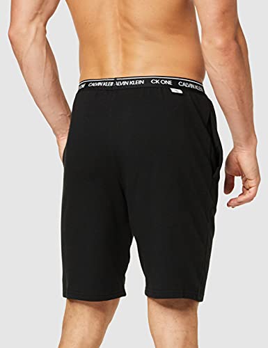 Calvin Klein Sleep Short Pantalones de Pijama, Black, L para Hombre
