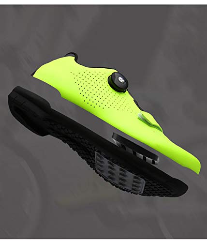 Calzado De Ciclismo Calzado De Ciclismo Sin Bloqueo Calzado Casual Unisex Buena Transpirabilidad Zapatillas De Bicicleta con Fondo Resistente Al Desgaste (39,Negro)