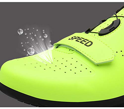 Calzado De Ciclismo Calzado De Ciclismo Sin Bloqueo Calzado Casual Unisex Buena Transpirabilidad Zapatillas De Bicicleta con Fondo Resistente Al Desgaste (39,Negro)